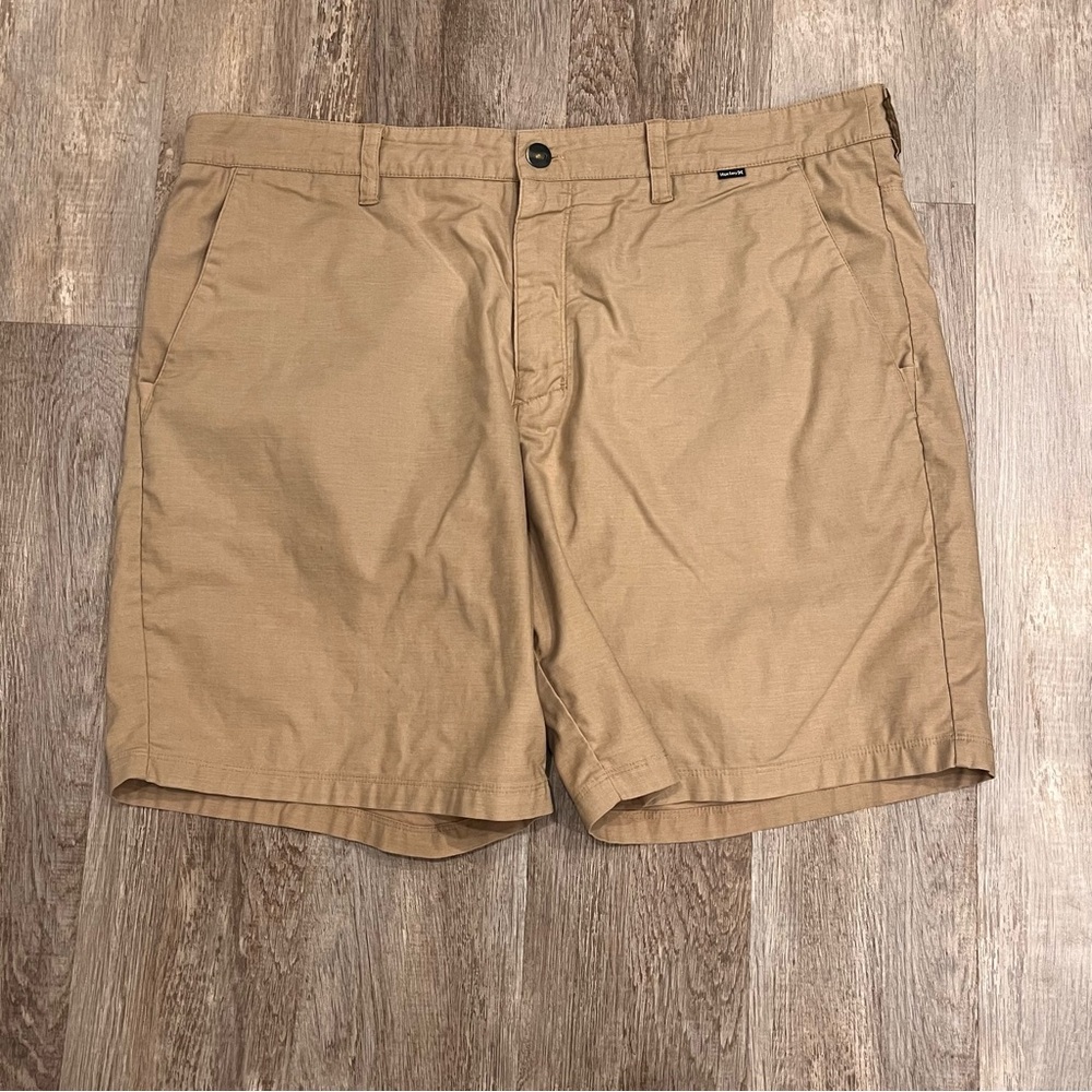 Hurley Men’s H2O DRI Coastal Walk-Shorts Khaki Size 38 Chino Casual Wear